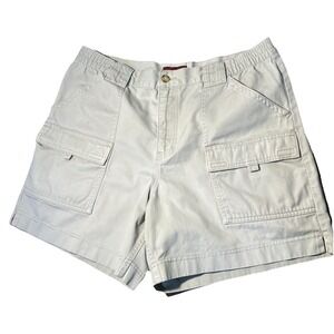 Covington Men's Cargo Shorts Size 34 Putty Color Very Small Stain SEE PHOTOS
